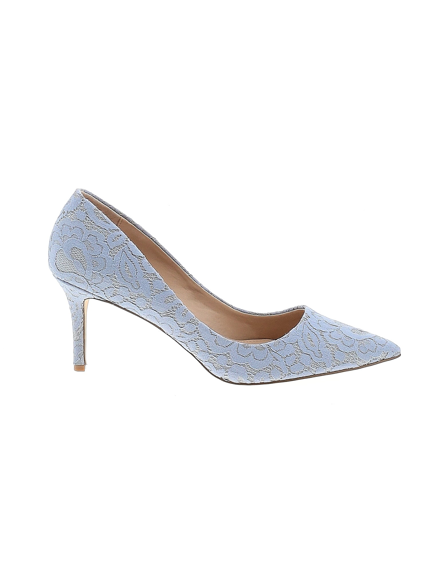 badgley mischka blue heels