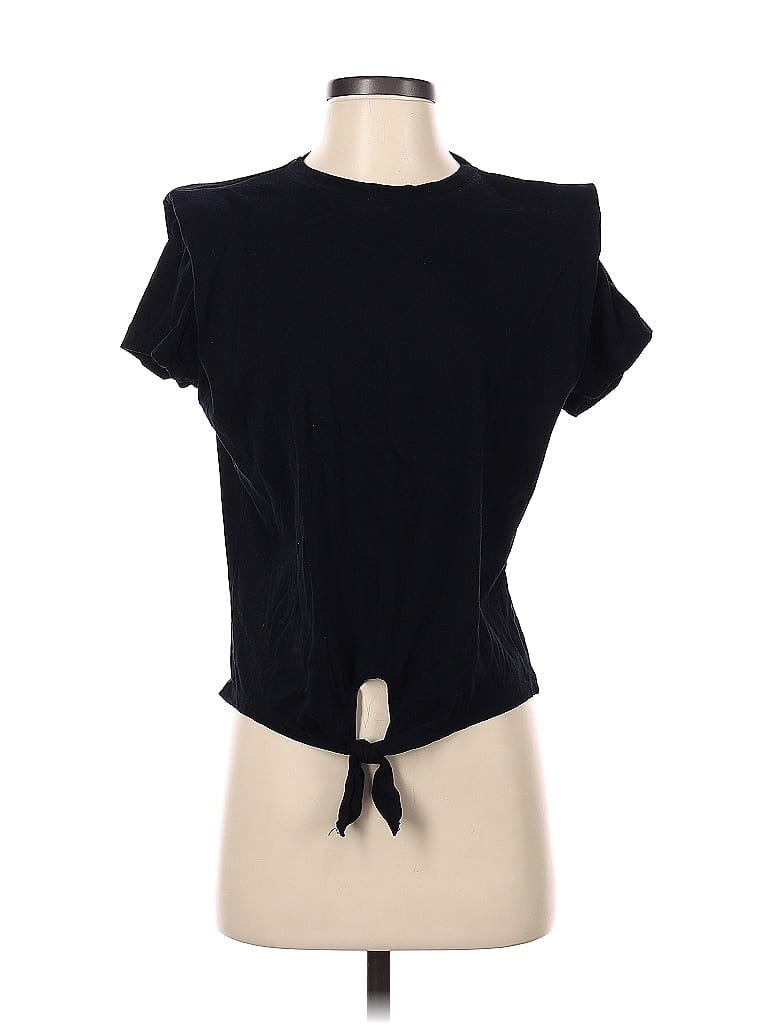 INC International Concepts 100% Cotton Black Short Sleeve T-Shirt Size S - photo 1