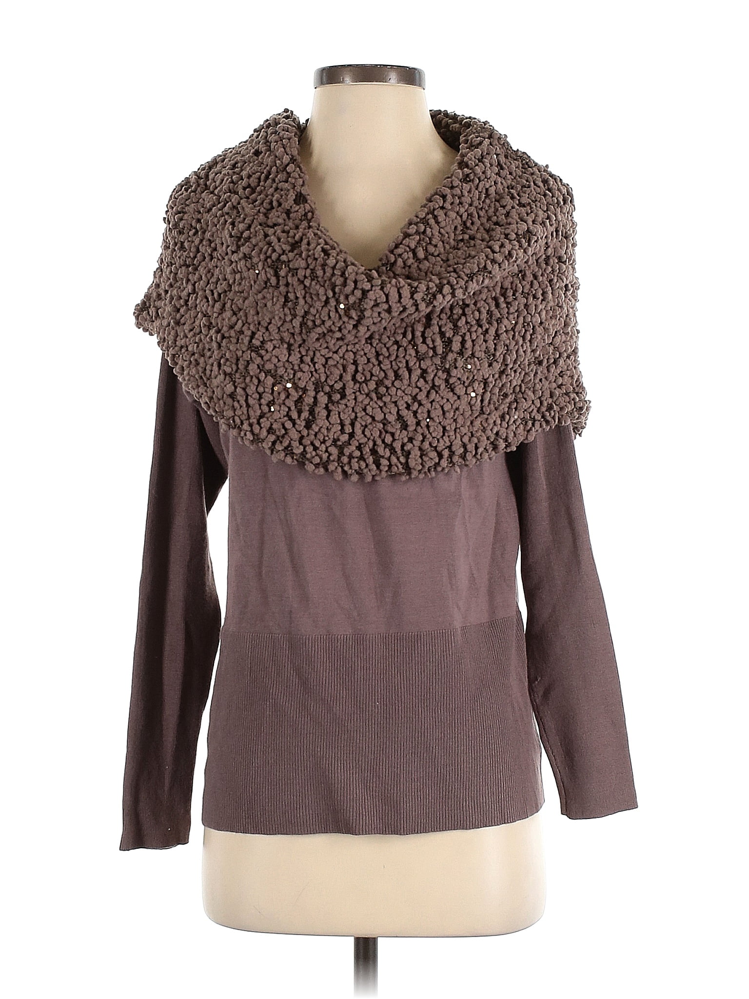 Dolce Cabo Solid Brown Pullover Sweater Size S - 77% off | ThredUp