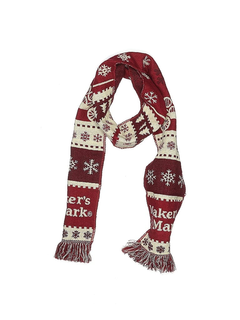 Pre-owned Maker's Scarf In Burgundy