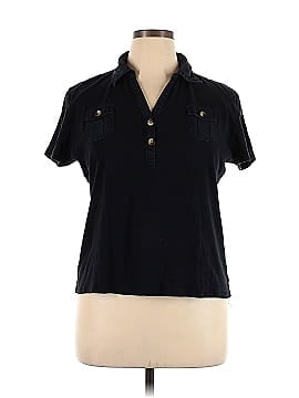 Karen Scott Short Sleeve Button-Down Shirt (view 1)