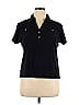 Karen Scott 100% Cotton Black Short Sleeve Button-Down Shirt Size XL - photo 1