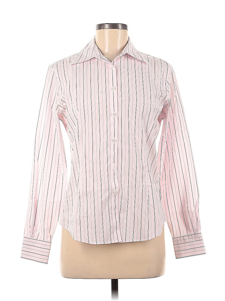 Brooks Brothers Stripes Pink Long Sleeve Button-Down Shirt Size 6 - 79% ...