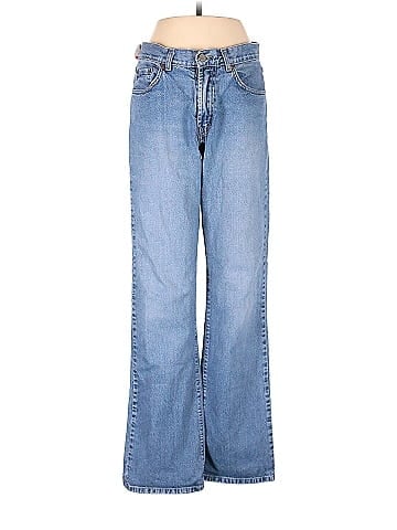 Lucky Brand 100% Cotton Solid Blue Jeans Size 10 - 82% off