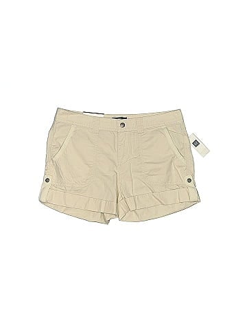 Gap Outlet 100 Cotton Solid Tan Khaki Shorts Size 0 50 off