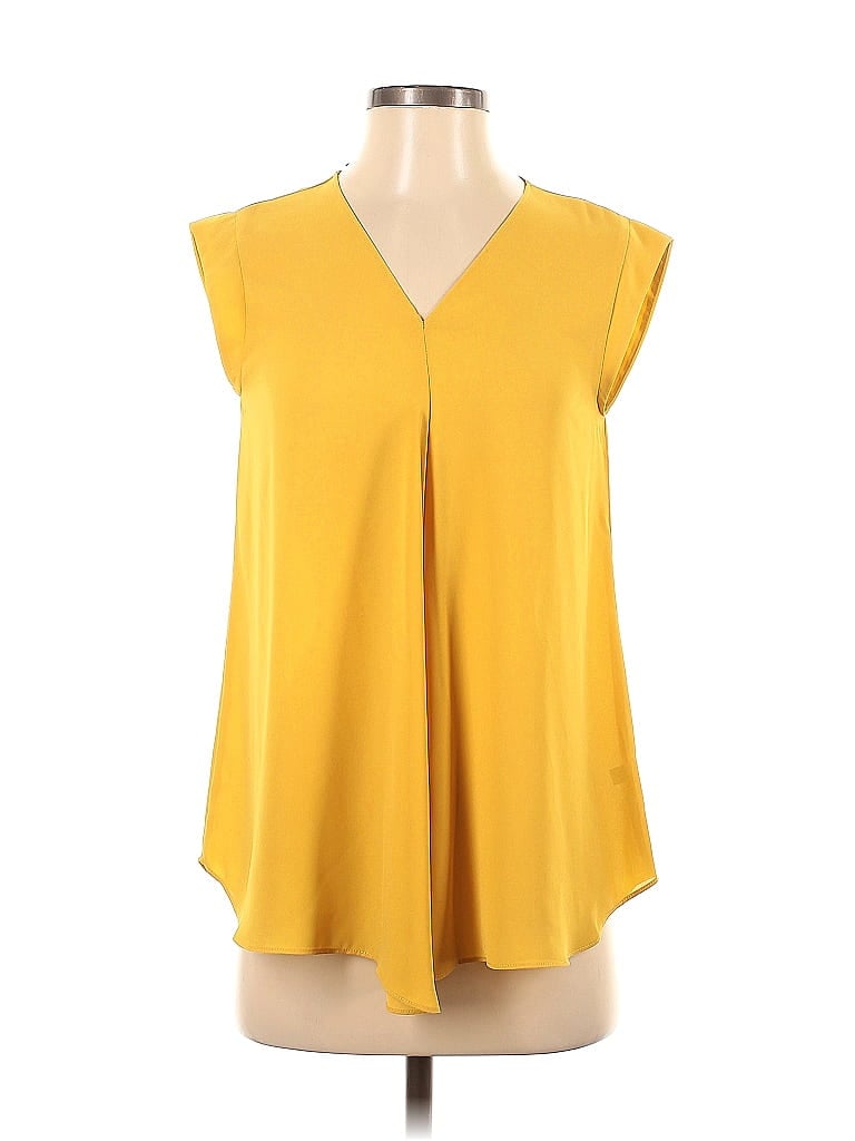 Pre-owned The Limited Sleeveless Blouse In Yellow