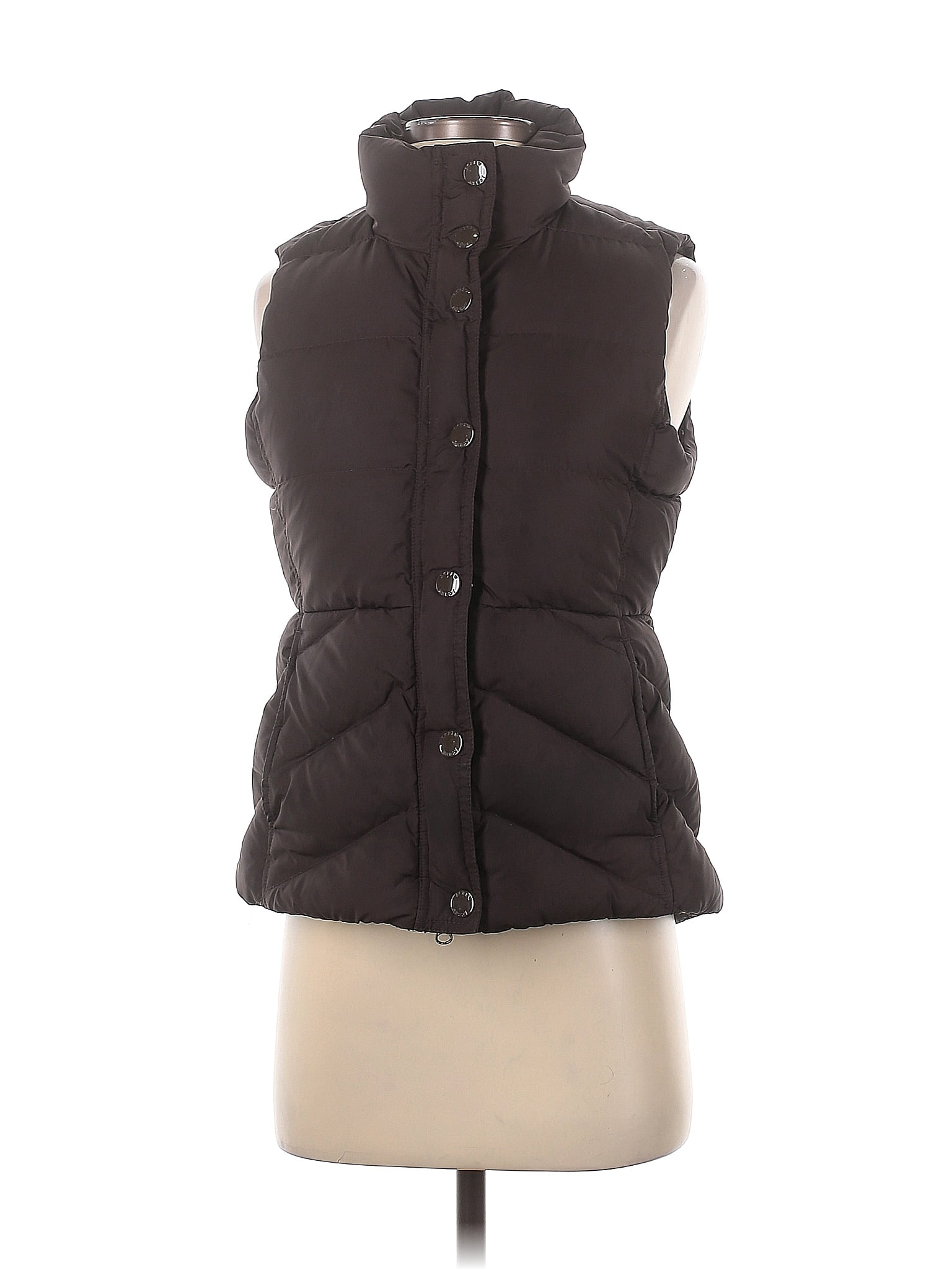 J.Crew 100% Polyester Brown Vest Size XS - 75% off | ThredUp