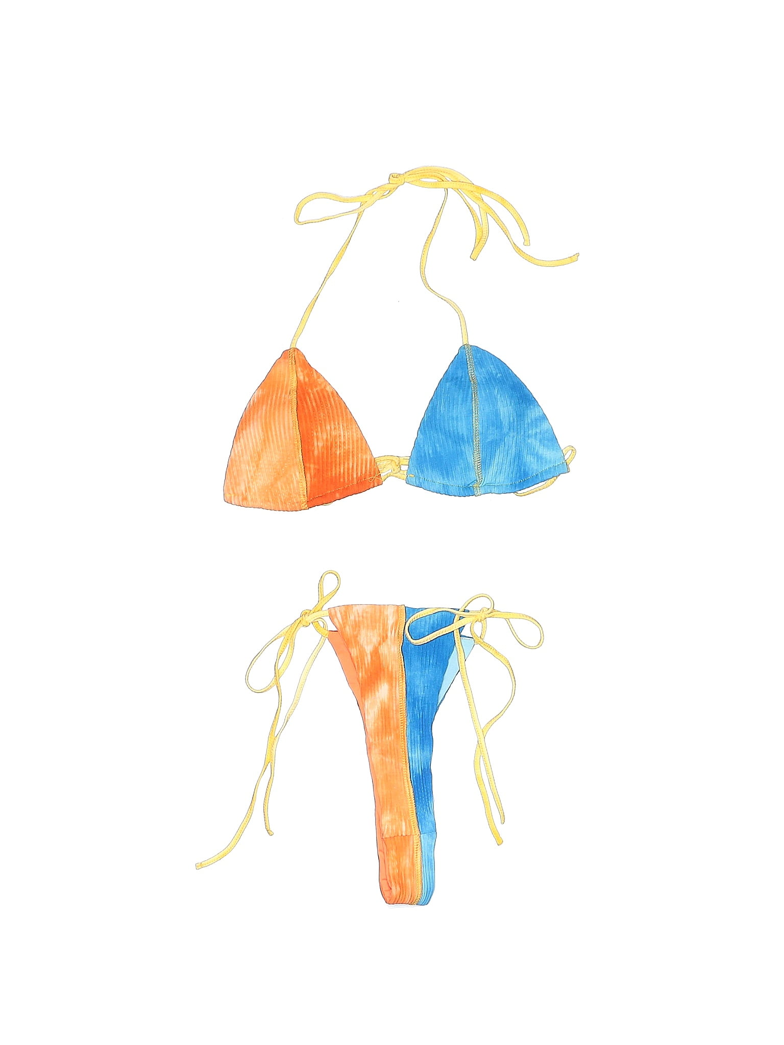 Fashion Nova Yellow Two Piece Swimsuit Size L 47 off ThredUp