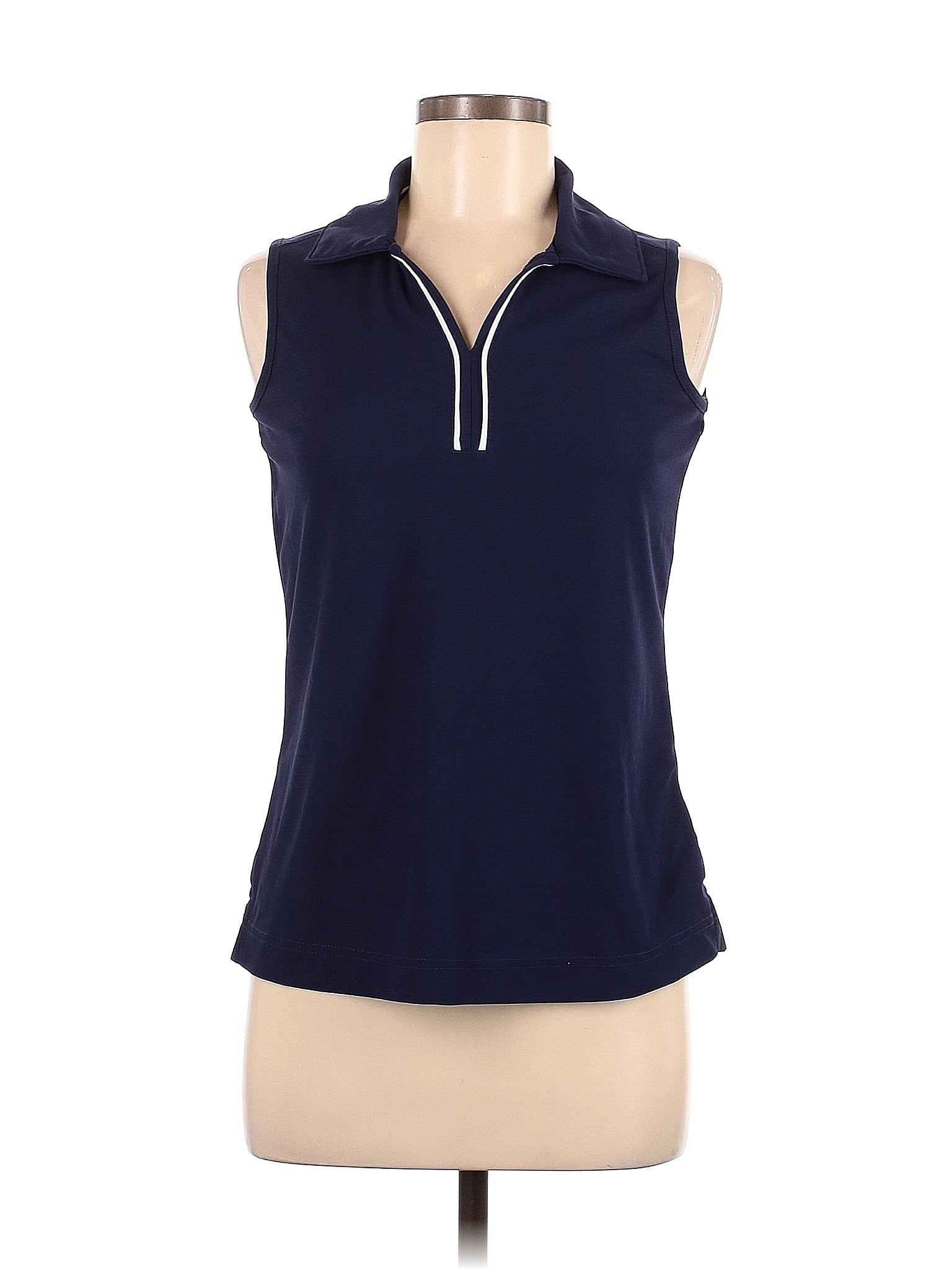 Peoria Breezy Blue Sleeveless Polo