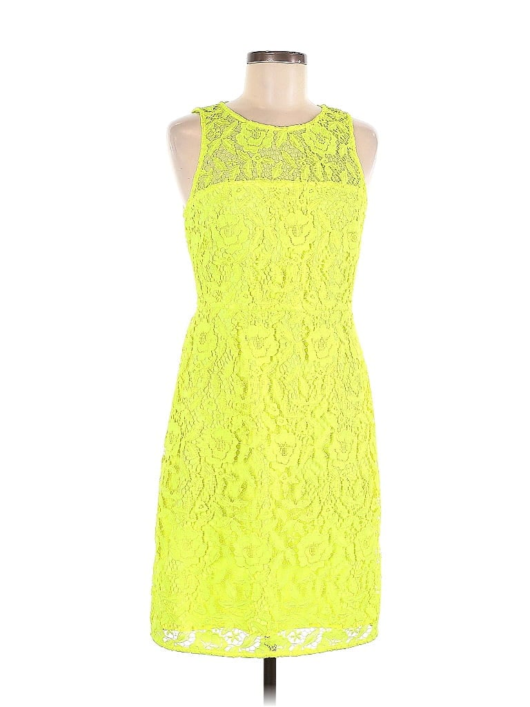 J.Crew Collection 100% Polyester Green Casual Dress Size 6 - photo 1