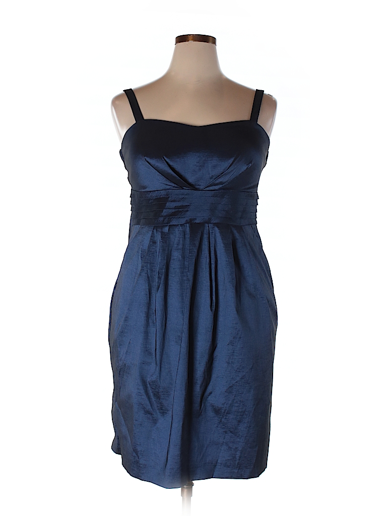 DressBarn Solid Dark Blue Cocktail Dress Size 14 - 74% off | thredUP