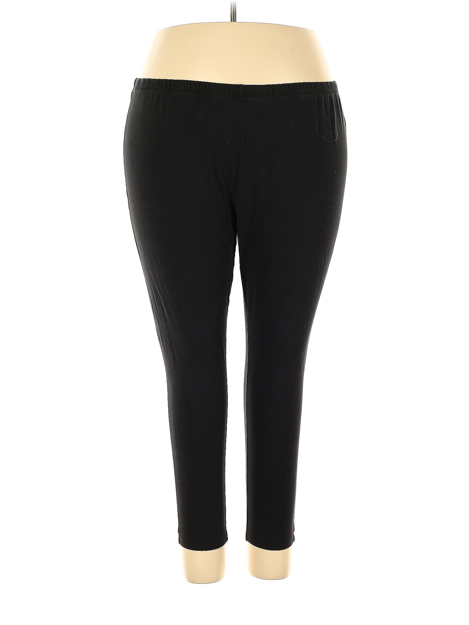 Terra & Sky Black Leggings Size 3X (Plus) - 15% off