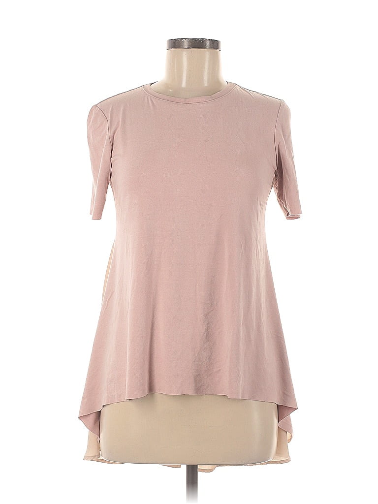 Assorted Brands Solid Pink Short Sleeve Top Size M 60 Off Thredup