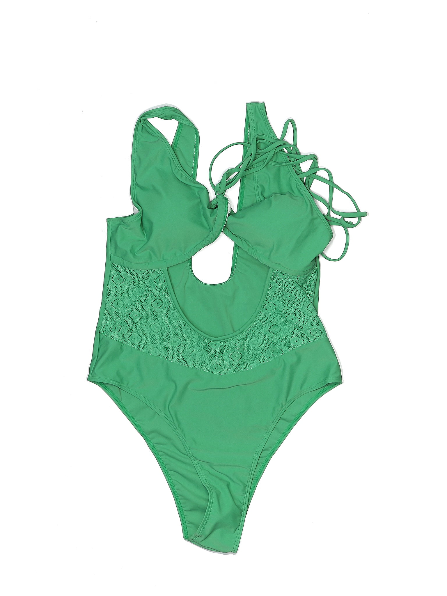 Peddney Solid Green One Piece Swimsuit Size XXL - 55% off | ThredUp