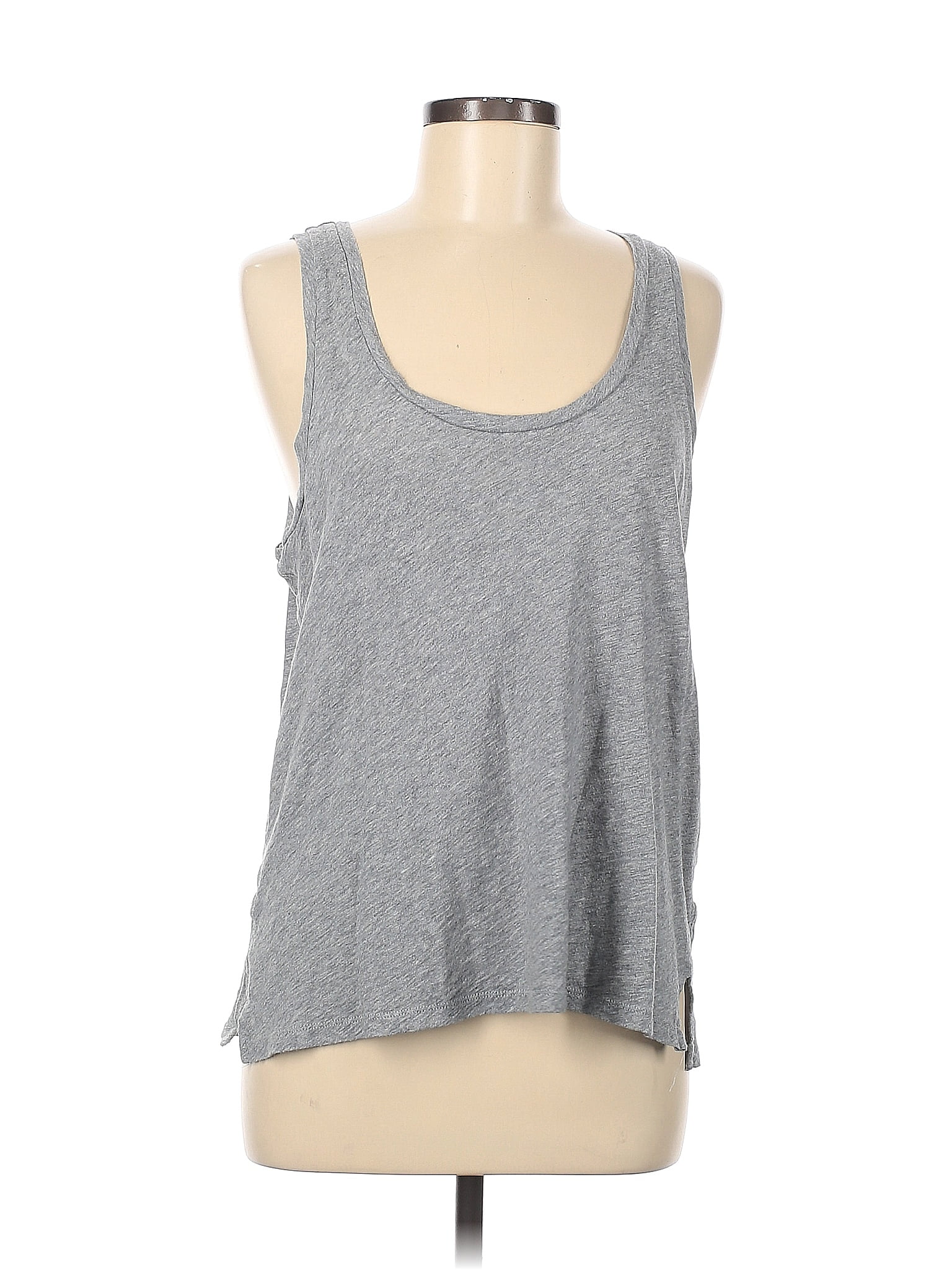 Madewell 100% Cotton Gray Tank Top Size M - 60% off | ThredUp