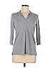 Roncelli Gray Long Sleeve Top Size M - photo 1