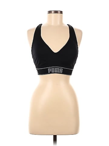 Puma Graphic Black Sports Bra Size M - 54% off