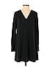 A New Day 100% Polyester Solid Black Casual Dress Size XS - photo 1