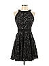 BD Junior Argyle Graphic Black Cocktail Dress Size 2 - photo 1
