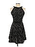 BD Junior Argyle Graphic Black Cocktail Dress Size 2 - photo 2