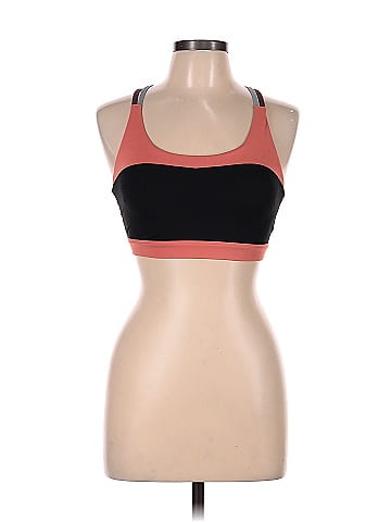 Zyia Active Color Block Red Sports Bra Size M - 59% off