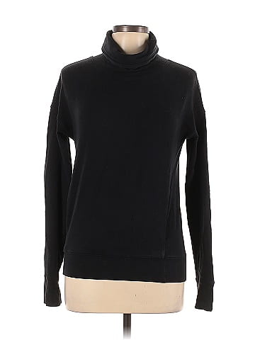 Lululemon Athletica Solid Black Sweatshirt Size 12 - 52% off