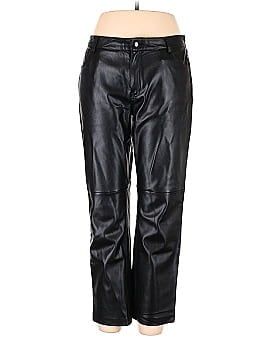 MNG Faux Leather Pants (view 1)