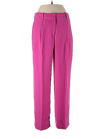 J.Crew 100% Polyester Solid Pink Dress Pants Size 10 (Petite) - 73