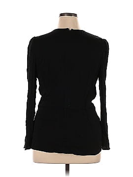 Something Navy Long Sleeve Blouse (view 2)