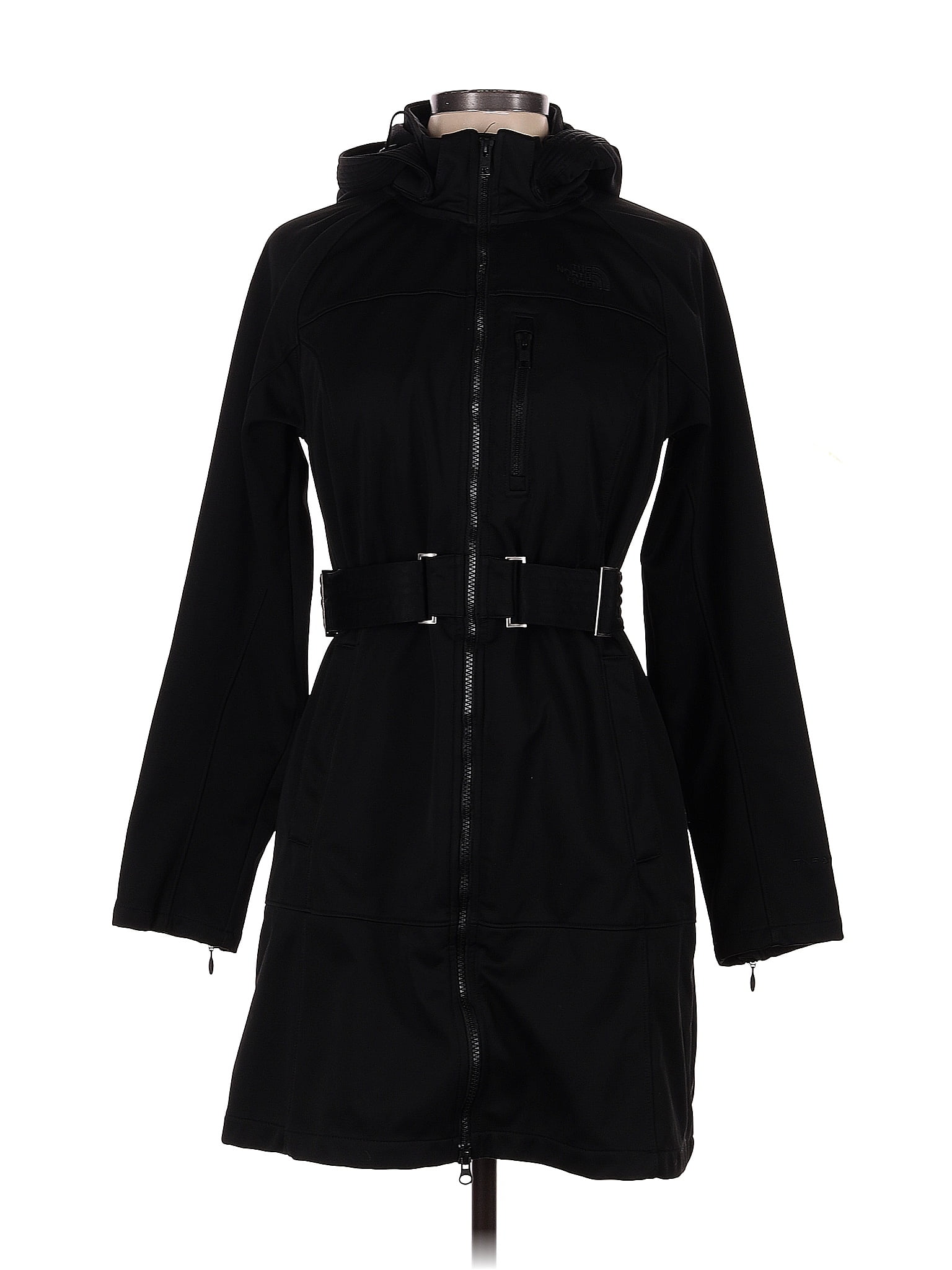 The North Face 100 Polyester Solid Black Coat Size M 54 off ThredUp