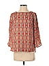 The Limited 100% Polyester Orange Long Sleeve Blouse Size S - photo 1