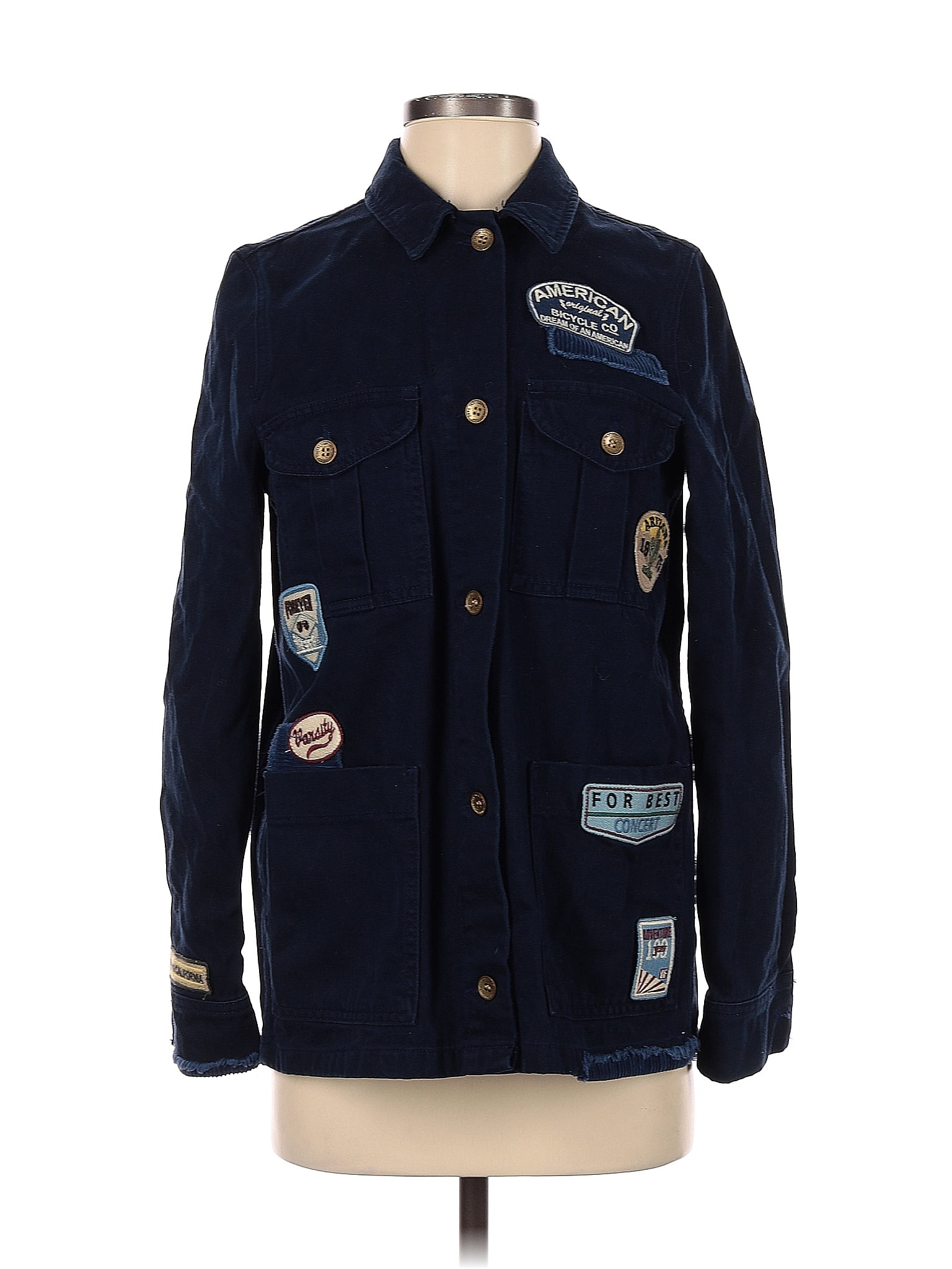 Chemise Zara Trafaluc En Jean Bleu Taille 42 - Style Décontracté Femme