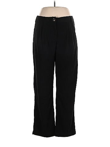 Halara 100% Polyester Solid Black Casual Pants Size L (Tall) - 68% off