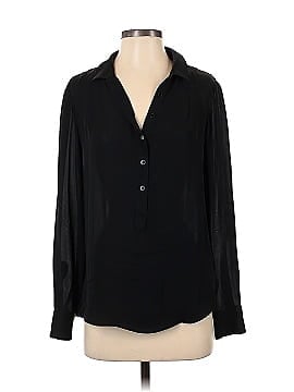 GUESS by Marciano Long Sleeve Silk Top (view 1)