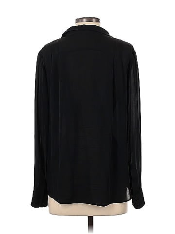 GUESS by Marciano Long Sleeve Silk Top (view 2)