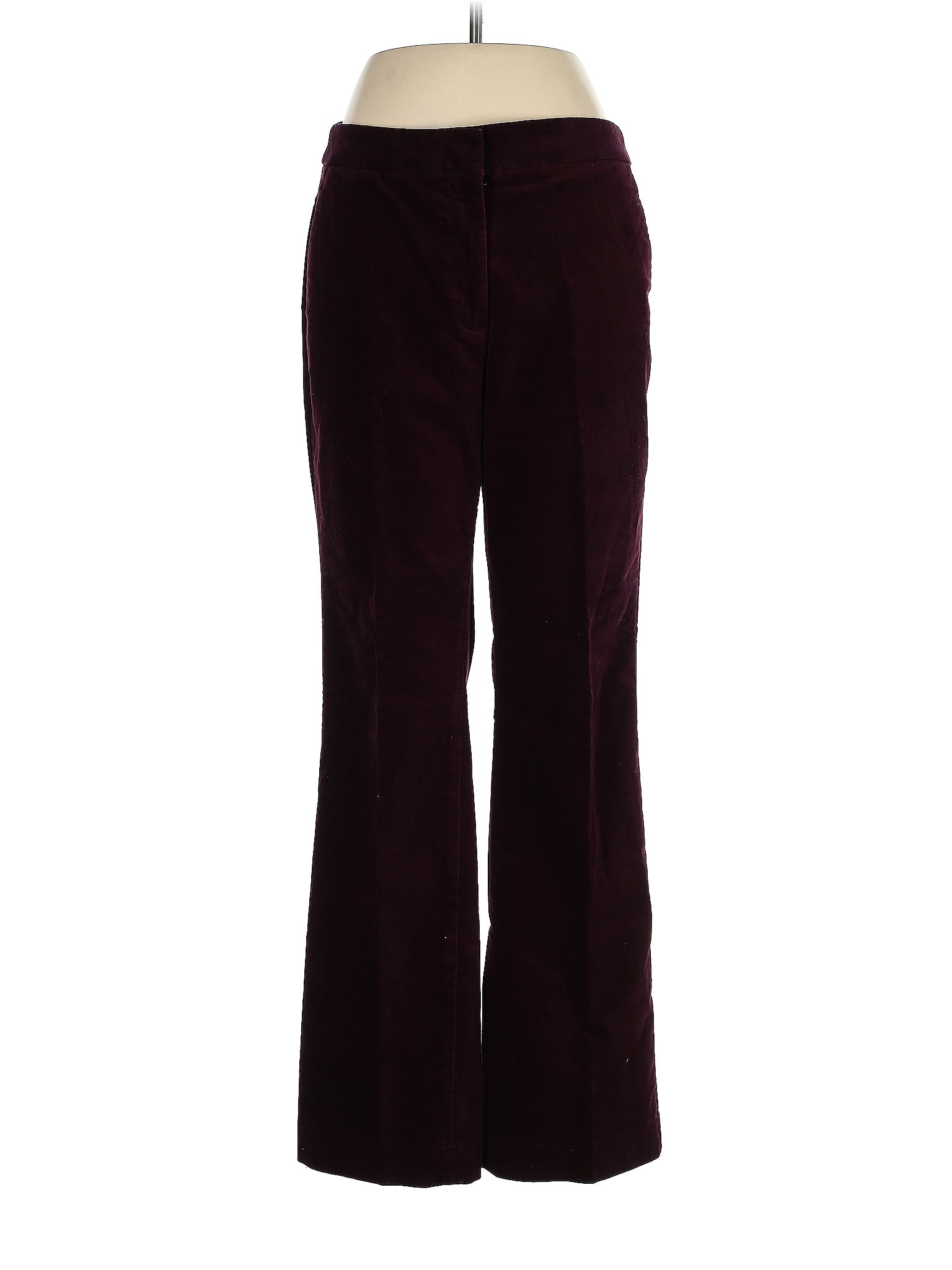 Talbots Solid Maroon Burgundy Casual Pants Size 6 80 Off Thredup