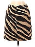 Lauren by Ralph Lauren 100% Cotton Zebra Print Tortoise Animal Print Brown Casual Skirt Size 2 (Petite) - photo 2