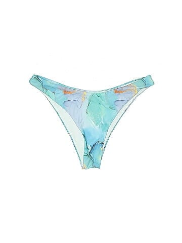 Zaful Solid Blue Swimsuit Bottoms Size M - 52% off