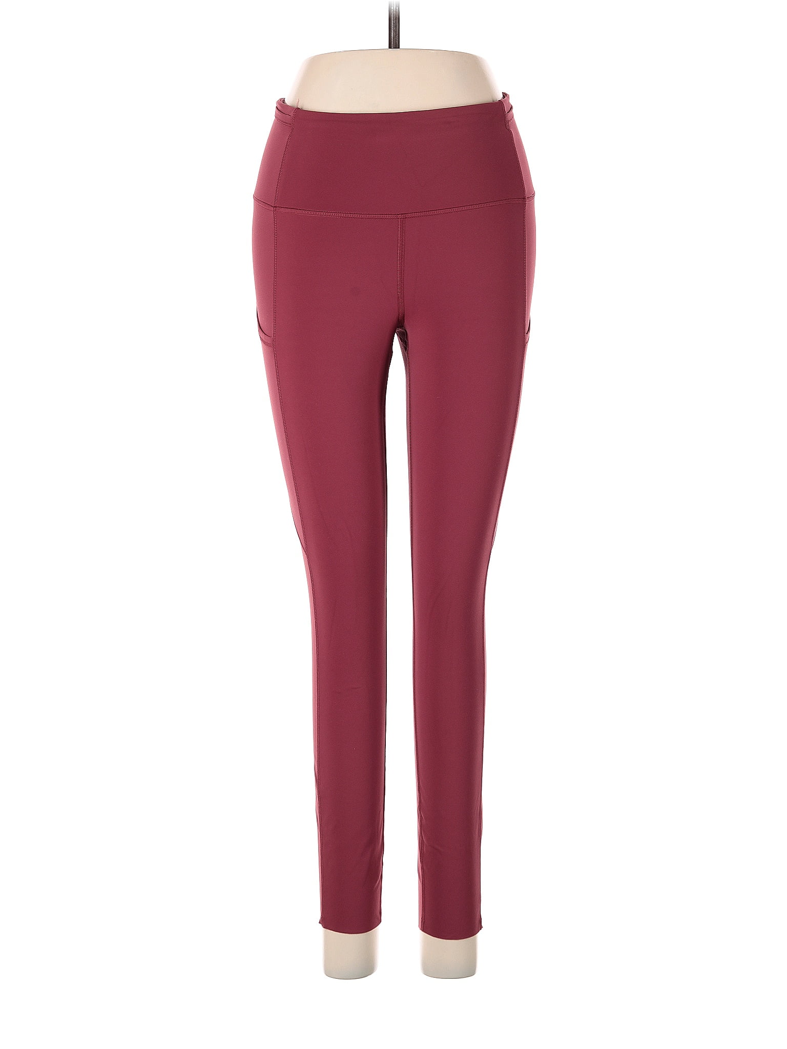 Lululemon Athletica Solid Maroon Burgundy Leggings Size 6 - 53% off