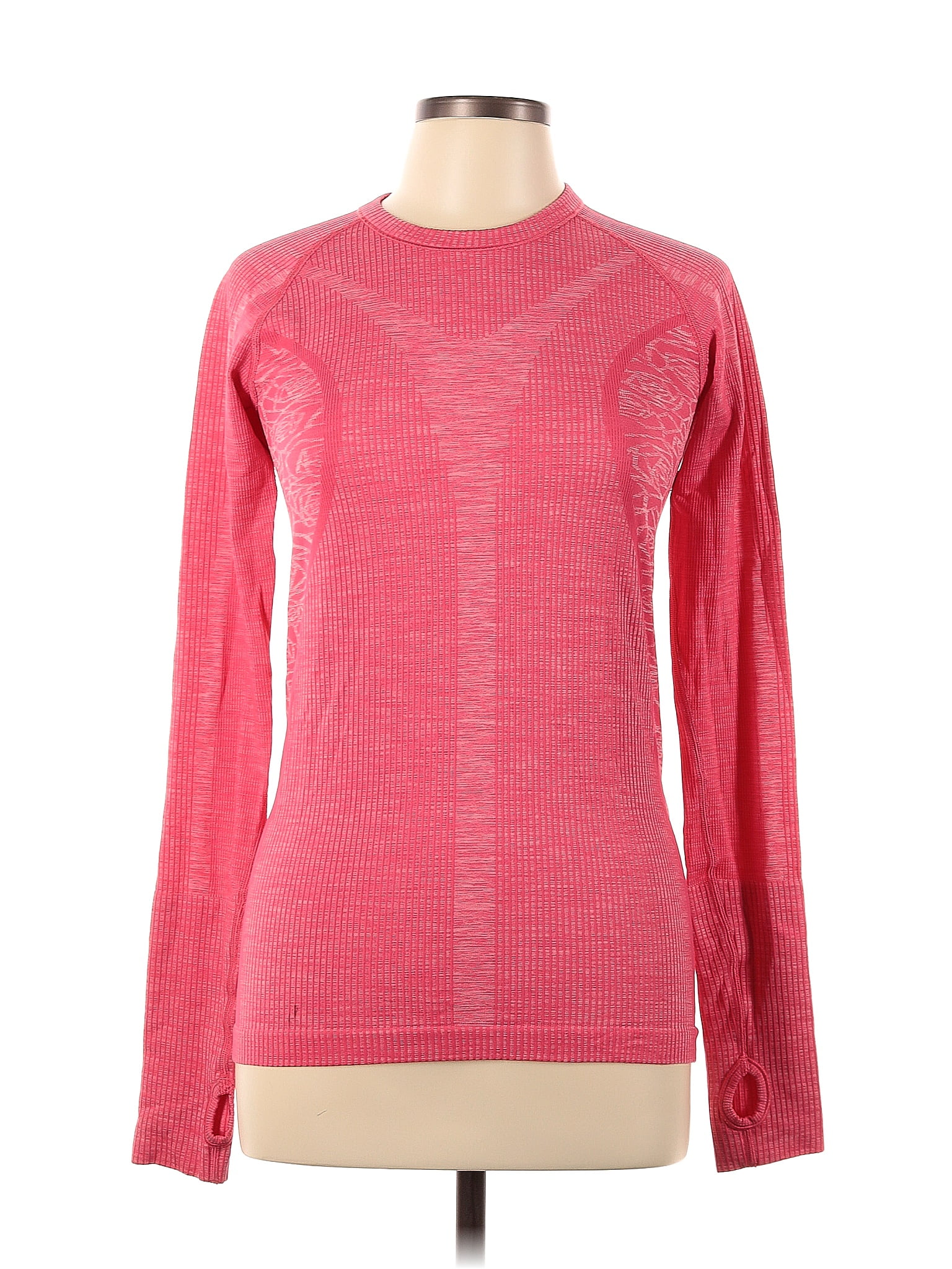 Lululemon Athletica Pink Red Active T-Shirt Size 10 - 45% off