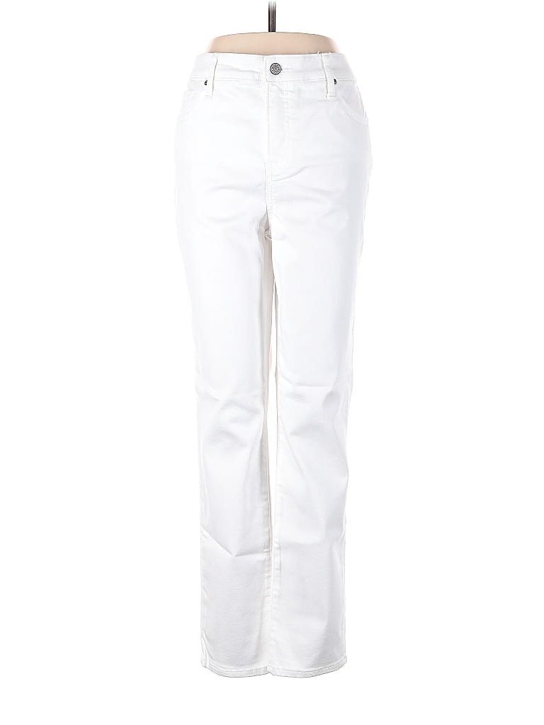 So Slimming by Chico's Solid White Jeans Size Med (1) - 77% off | ThredUp