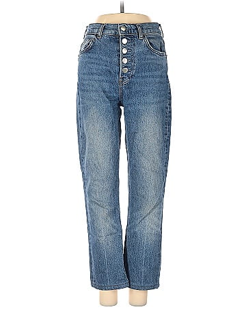 Reformation Jeans Solid Blue Jeans 24 Waist - 59% off