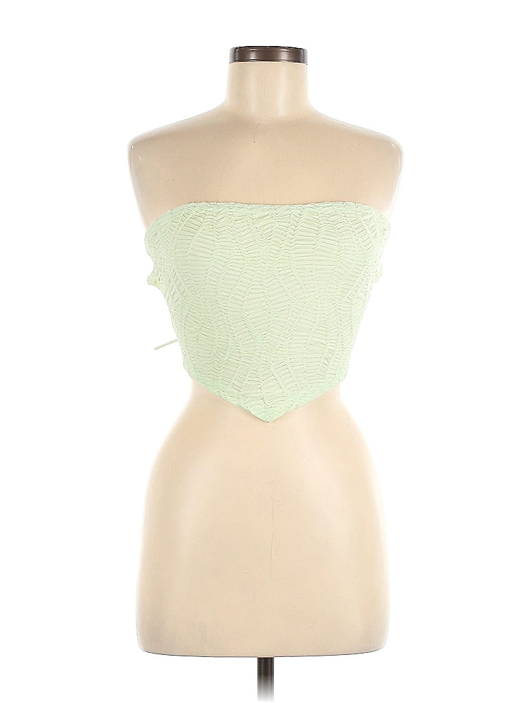 Pre-owned Shein Sleeveless Blouse In Green
