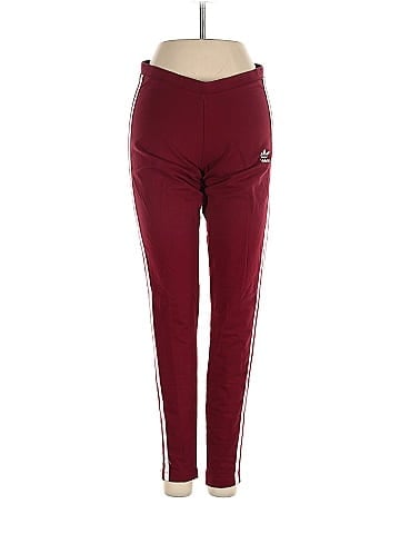 Roz & Ali Womens Size Small Maroon Yoga Pants Athletic Pants