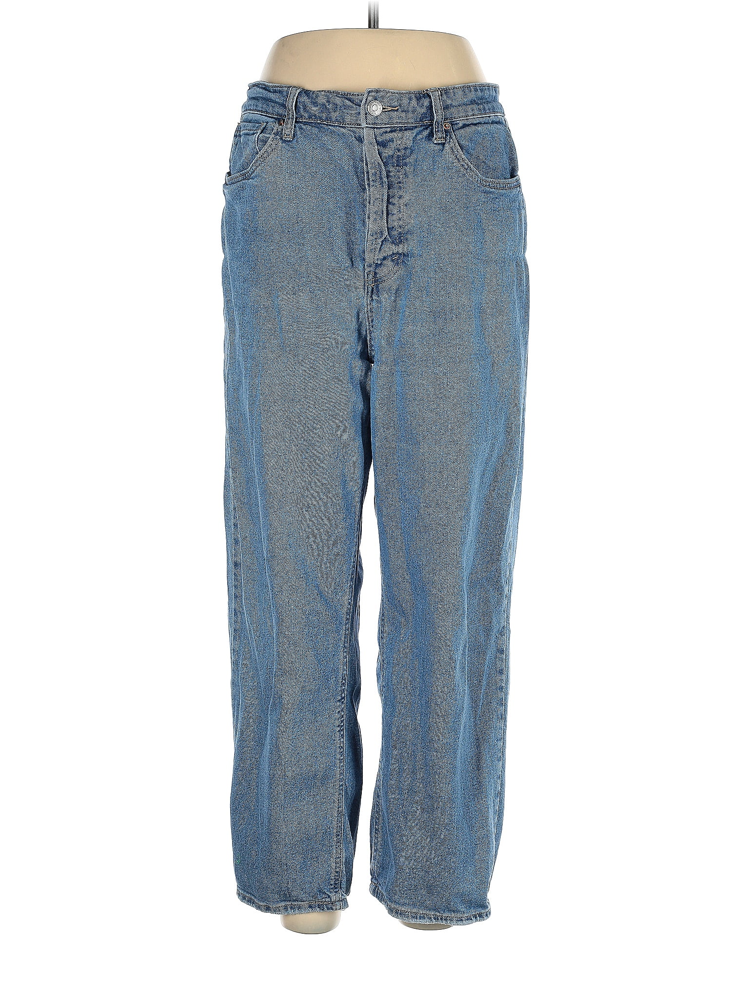 Wild Fable Solid Blue Jeans Size 12 37 off ThredUp