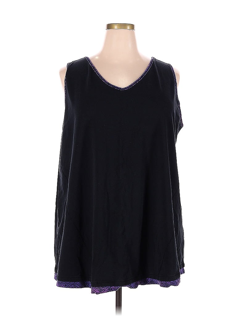 Catherines Solid Black Sleeveless T-Shirt Size 26 - 28 (Plus) - 43% off ...