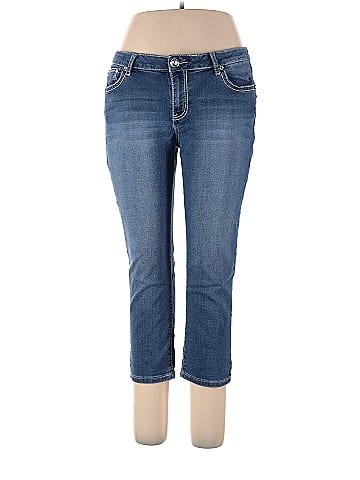 Unbranded Solid Blue Jeans Size 14 - 60% off