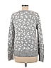 Old Navy Tortoise Floral Motif Hearts Animal Print Leopard Print Gray Pullover Sweater Size M - photo 2
