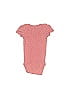 Carter's 100% Cotton Polka Dots Hearts Red Pink Short Sleeve Onesie 3-6 MO / 6 MO - photo 2