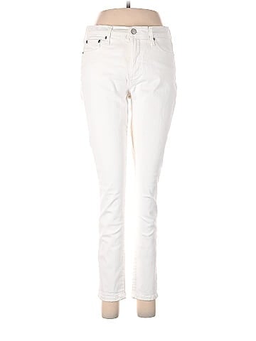 Banana Republic Factory Store Solid White Casual Pants Size 6 (Petite) -  71% off